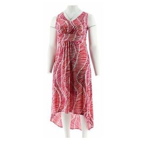 Kelly Clinton V-Neck Sleeveless Hi-Lo Dress